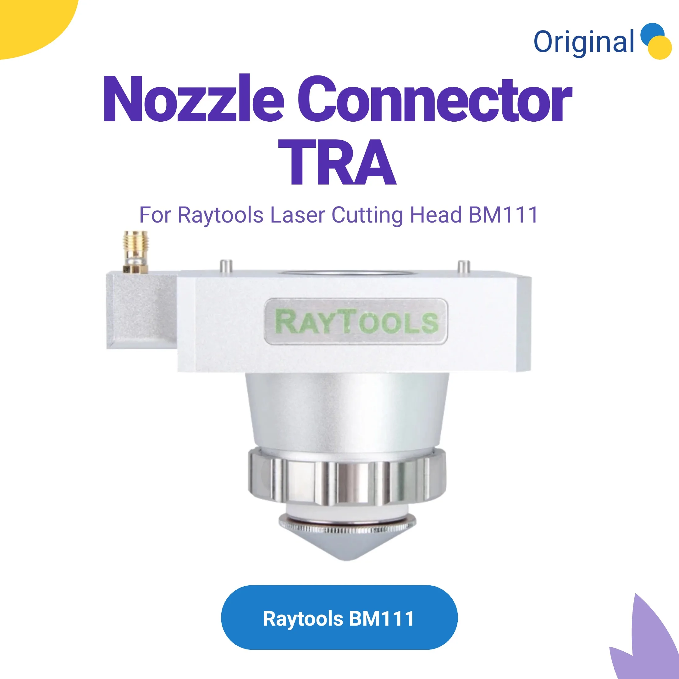رأس Raytools الأصلي BM111 فوهة موصل TRA 120AG1700B لآلة القطع بليزر الألياف Raytools BM110 BM111