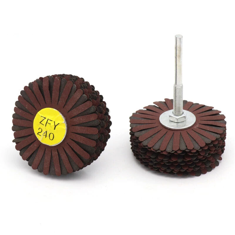 6Mm Vỏ Nhám Vải Bánh 80Mm Sập Bánh 80-400 Nhám Cho Nội Thất Gỗ Kim Loại Đánh Bóng Mài ĐỆM PHỒNG Giấy Nhám 20 Lớp