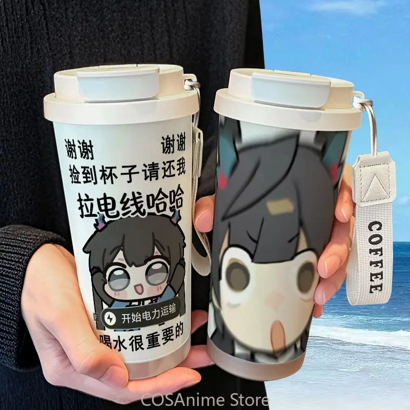 

Arknights: Endfield Chen Qianyu Anime Game Thermos Cup Stainless Steel Straw Double Drink Large Capacity Coffee Cup Student Gift