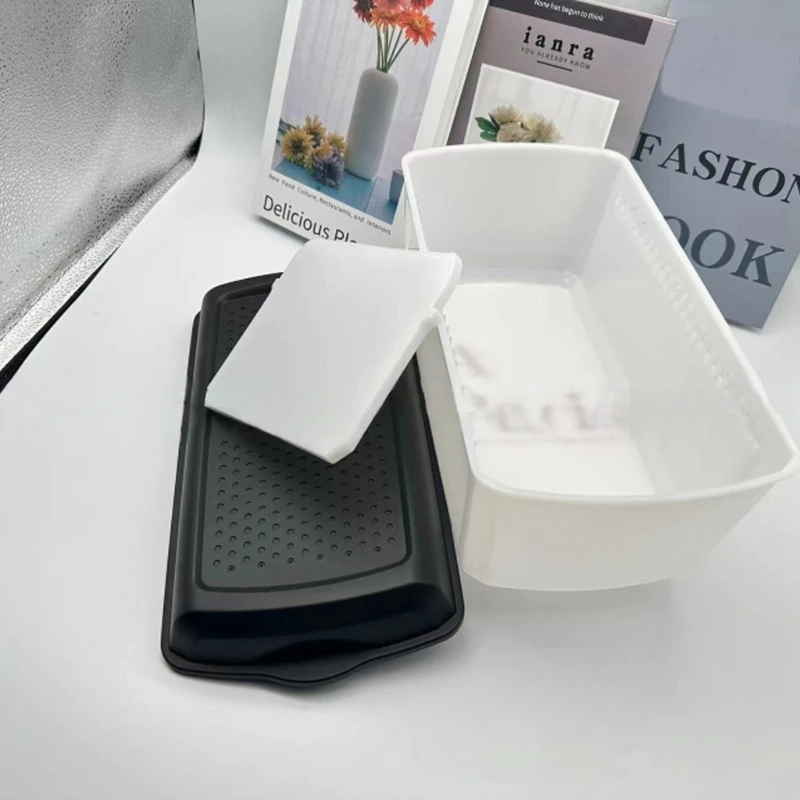 

Эффективный контейнер для хранения хлеба с циркуляцией воздуха Сохранит свежесть хлеба и выпечки Удлиненный пластиковый для