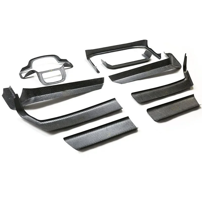 

For Ford Raptor F150 dry carbon fiber 2021-2024 interior set steering wheel decoration control trend sticker