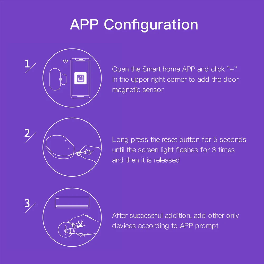 1 шт. для ZigBee умный датчик двери, окна, детекторы открытия и закрытия двери, умная домашняя охранная сигнализация для систем сигнализации