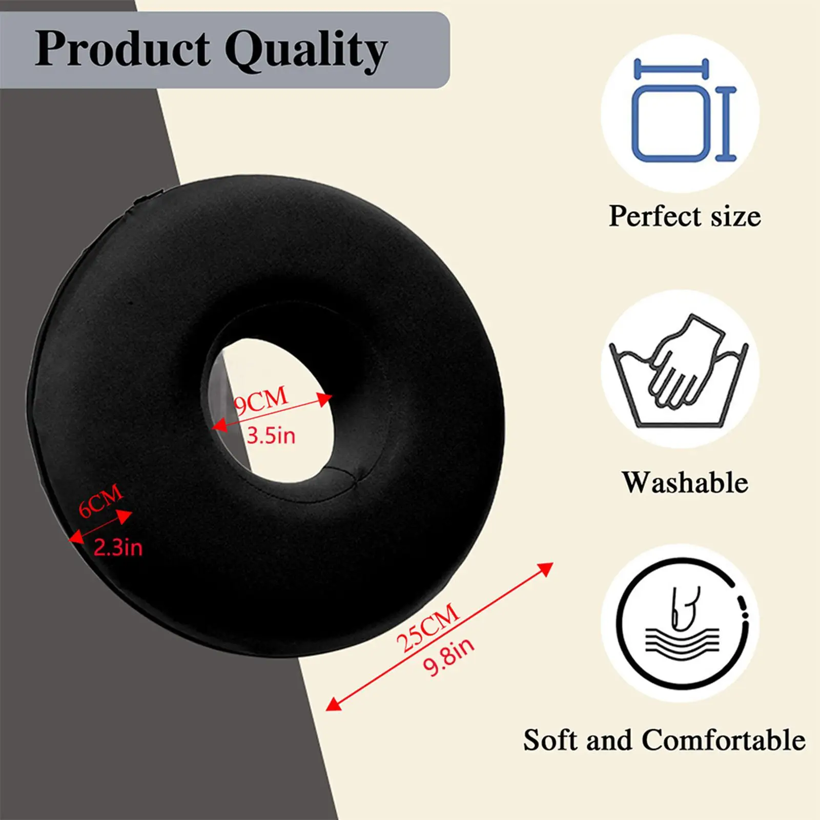 Ear Piercing Pillow for Side Sleepers Pierced Ears Support Ear Guard Pillow for Travel