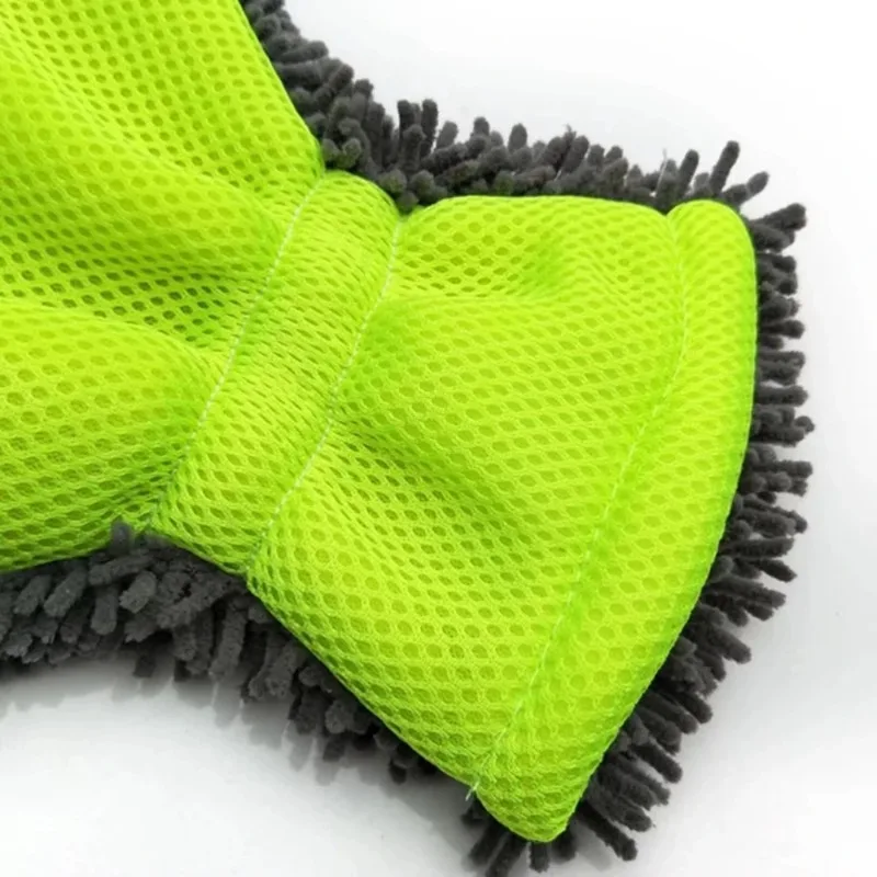 Microfiber Car Washing Gloves Cleaning Tool Car Detailing Dust Removal Mitts 5-Finger Wash Glove for Car Home Effective Clean view 3