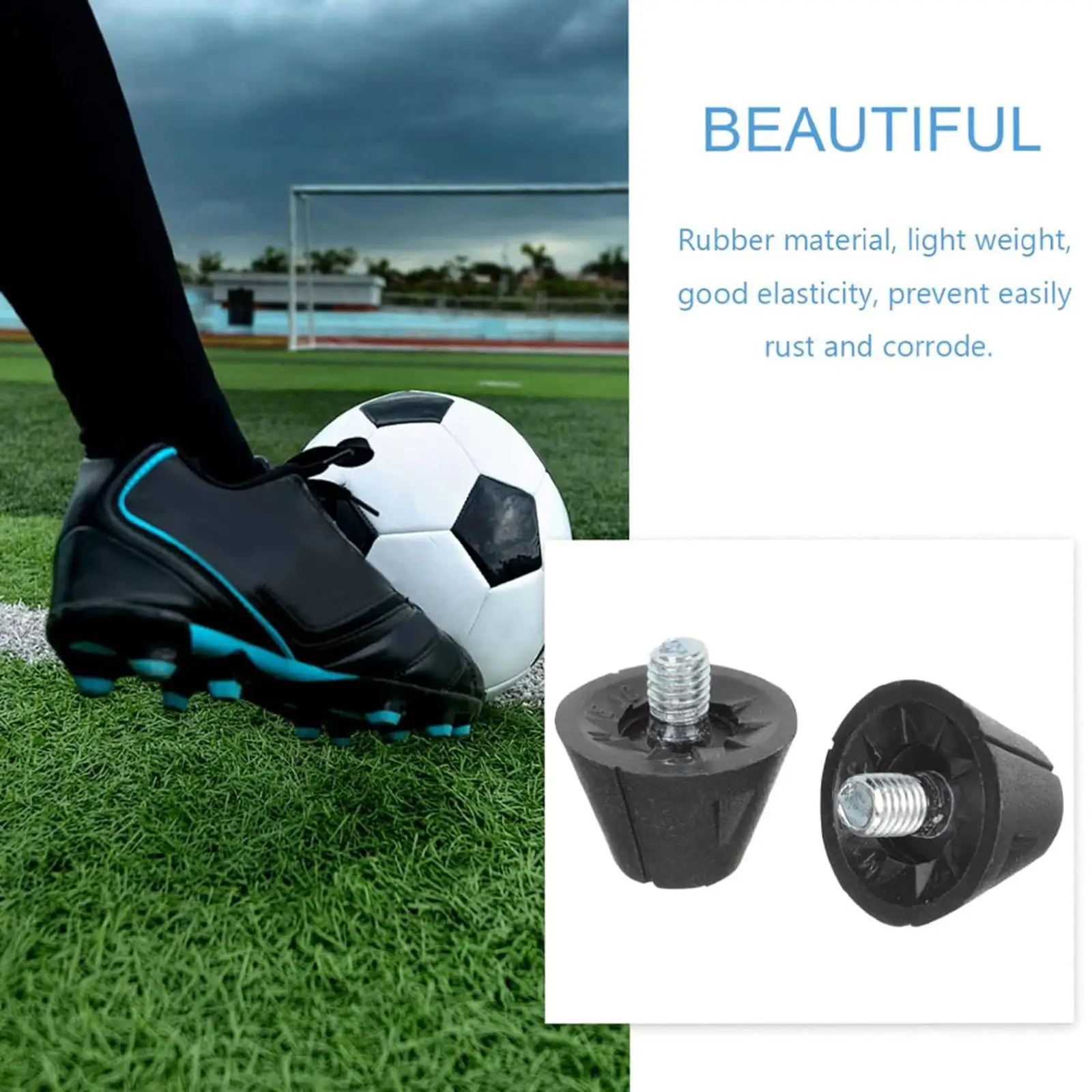 

14x Football Boot Spikes Soccer Studs M5 Anti Slip 13mm Professional Firm Ground