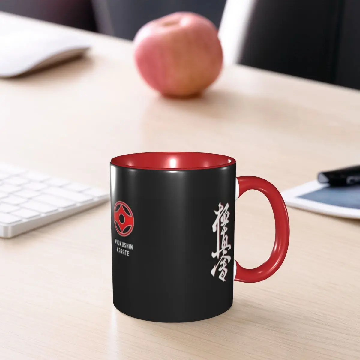 Kyokushin Karate Kanji Taijutsu Mug Funny Ceramic Coffee Cups Tea Mugs Milk Cup Drinkware Gifts for Friends