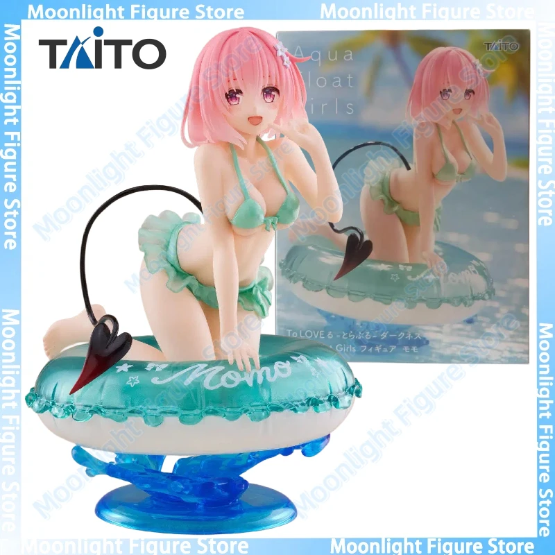 

In Stock TAITO Aqua Float Girls AFG Momo Belia Deviluke Swimsuit Desktop Cute Doll Anime Action Figure Toy Gift Model Collection