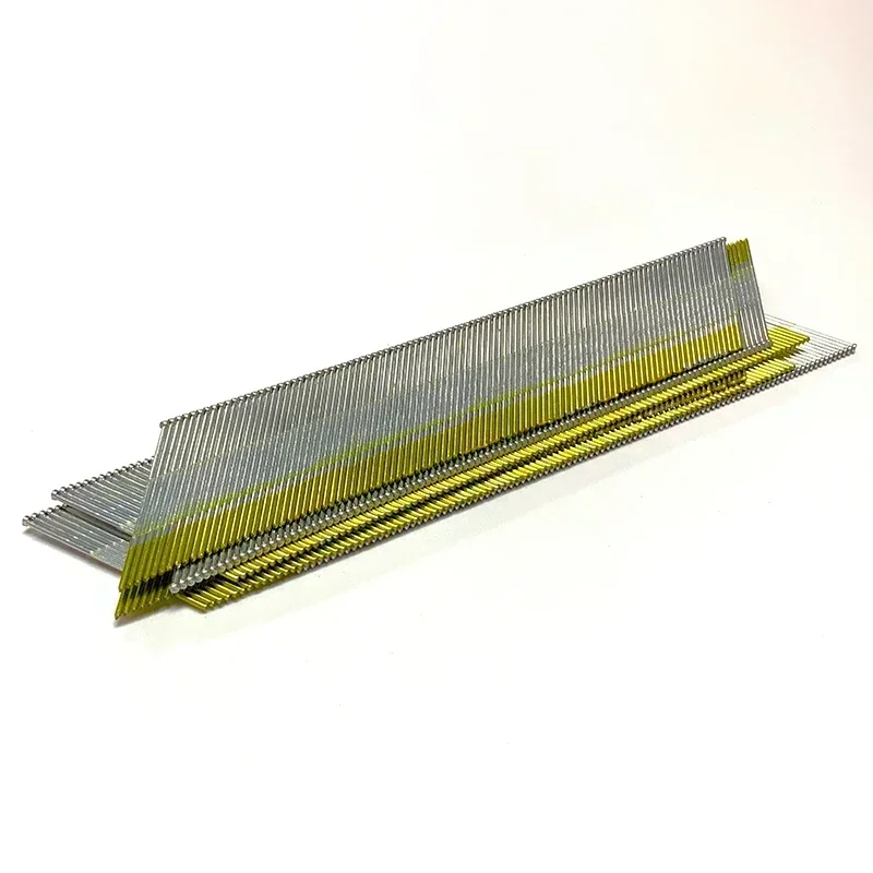 34-Degree DA Finish Nails 2-1/2inch15 Gauge DA Angled Finish Nails Electric Galvanized Assorted Size for Woodworking