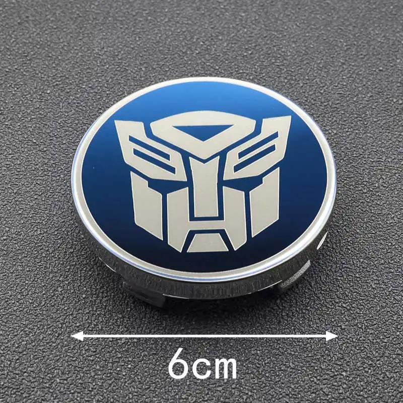 4Pcs Car Transformers Emblem Hub Center Cover Wheel Sticker for Ford Mustang Mercedes Benz Volkswagen golf BMW audi Tesla FIAT