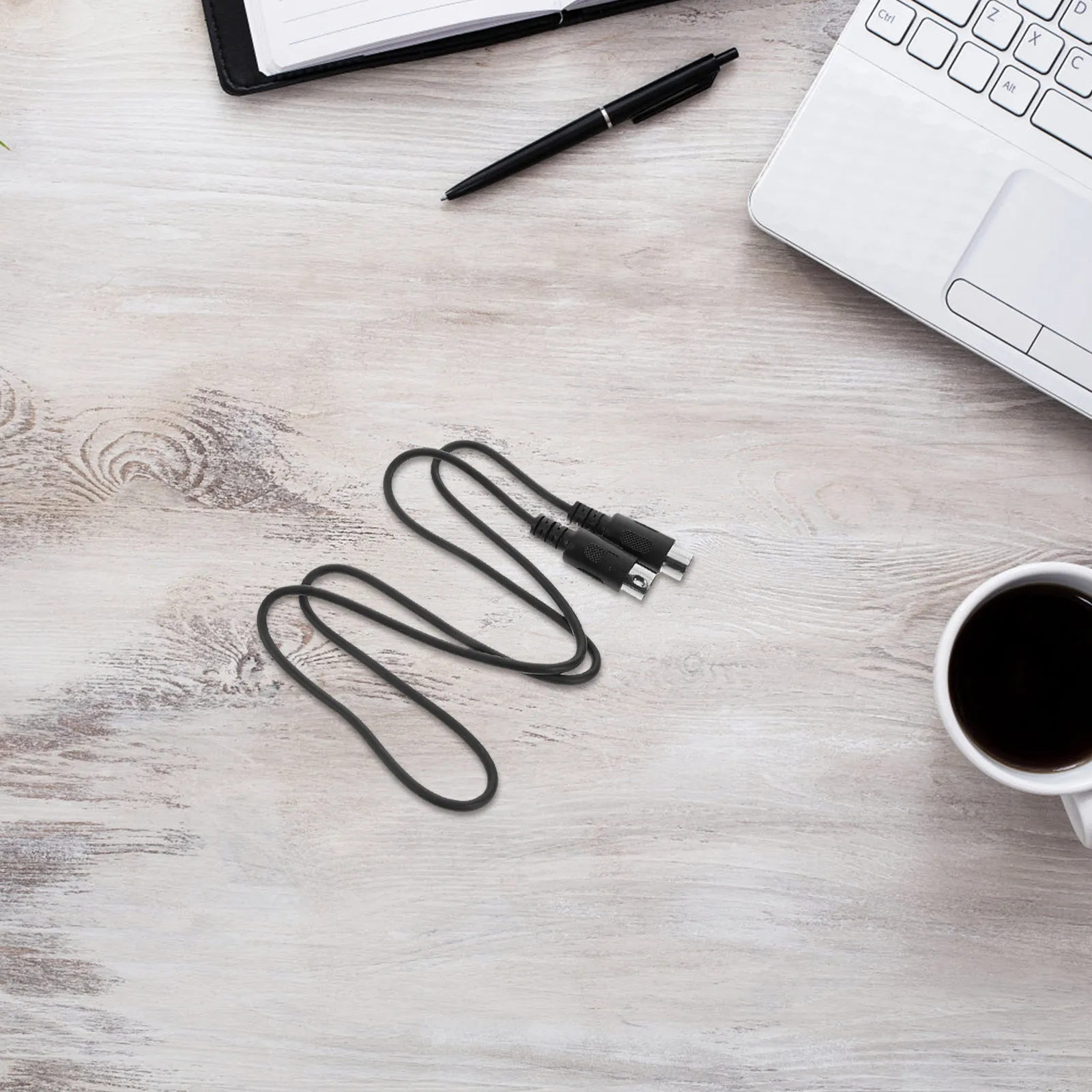 

4Pcs 5-Pin Midi Extension Cable Sturdy Design Male to Male Cord for Musical Instruments Digital Piano Synthesizer Electronic