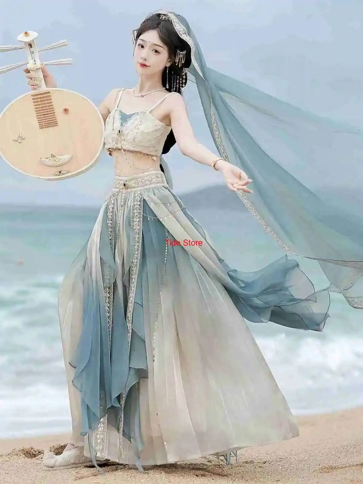 

Firefly Star Princess Exotic Style Goddess Flying Improved Hanfu Han Elements Western Region Ancient Costume Halloween Dress