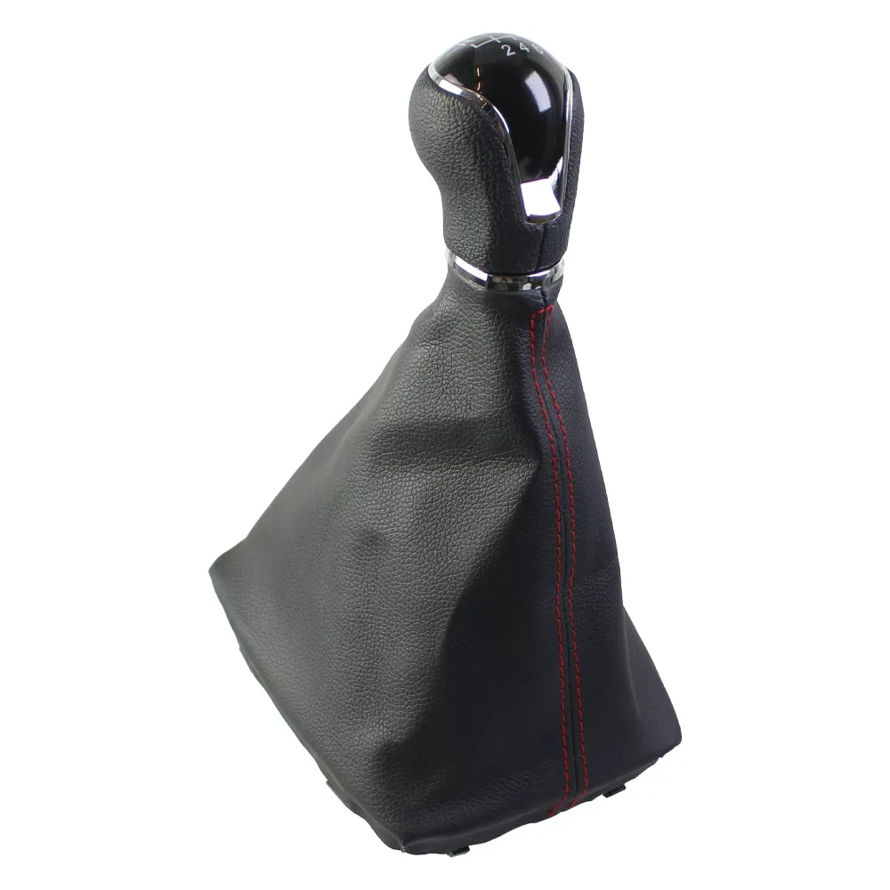 5/6-Gang Schaltknauf für Seat Leon III MK3 2012-2020 LHD mit Schalthebel-Abdeckung Staubschutz Auto-Zubehör – Detail 8