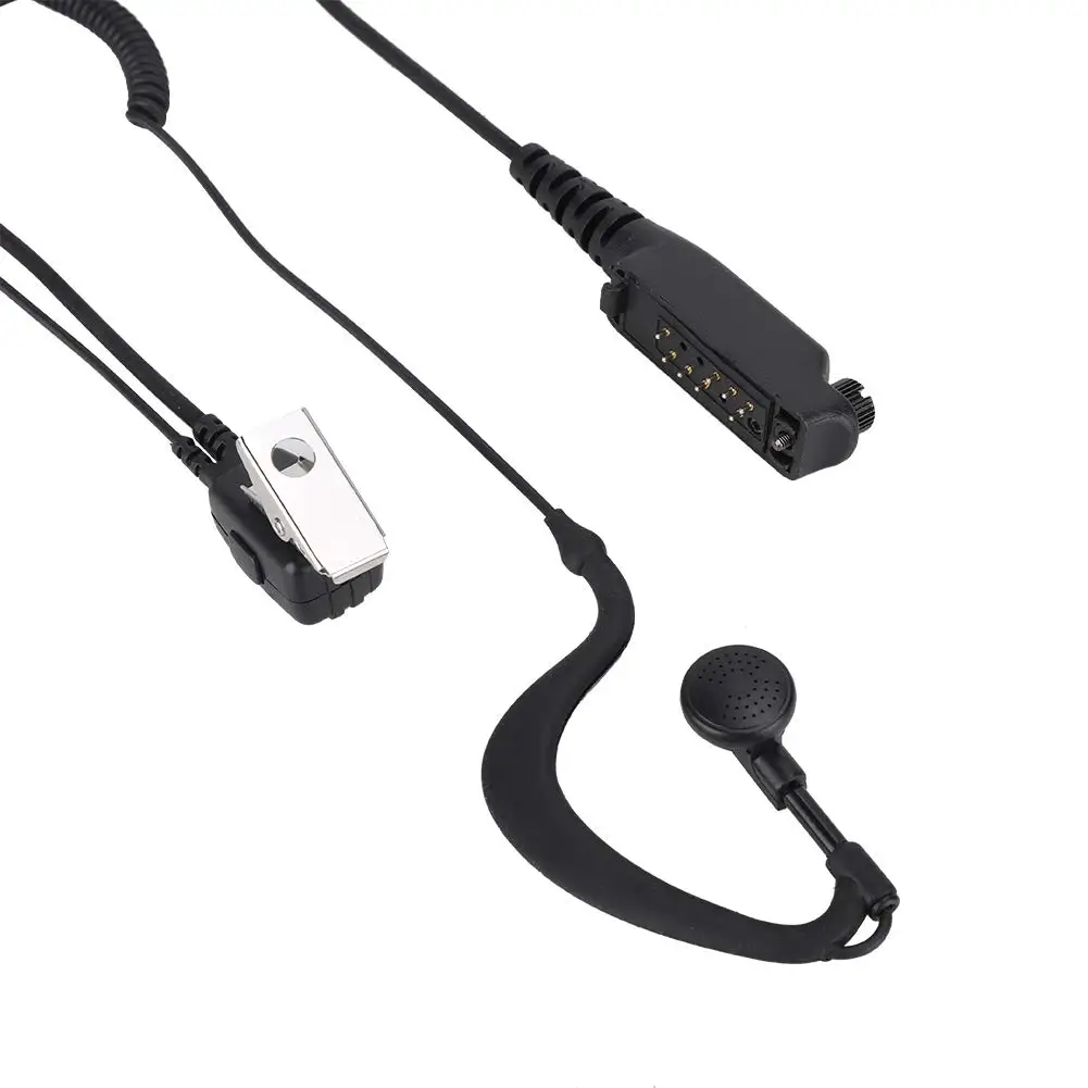 Earpiece Headset for SEPURA STP8000 STP8030 STP9000 Walkie Talkie Two Way Radio Earphone Mic Black