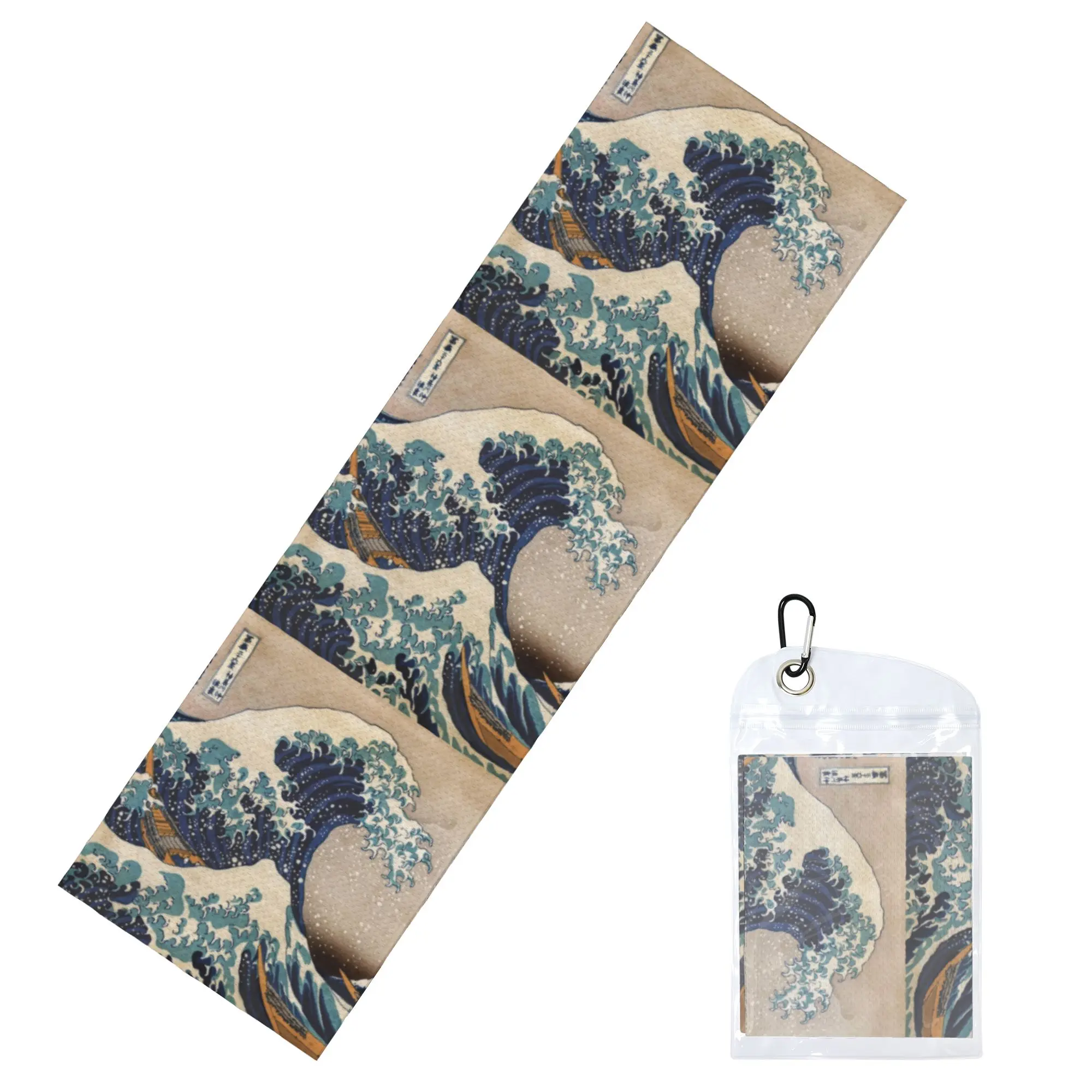 The Great Wave off Kanagawa Cold Exercise Towel  Yoga And Fitness Running Outdoor Activities Travelling Swimming Camping Towels