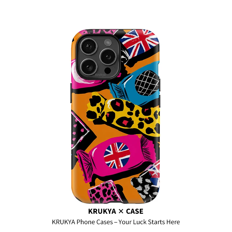 

Мягкий чехол для телефона Krukya с рисунком из ТПУ для iPhone 15 16 Pro Max 14 Plus 13 12 11 Pro Max XR X XS SE, противоударный чехол для ПК