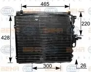 Store code: 8FC351035-181 for air conditioner radiator W124 8893 s1124 C124