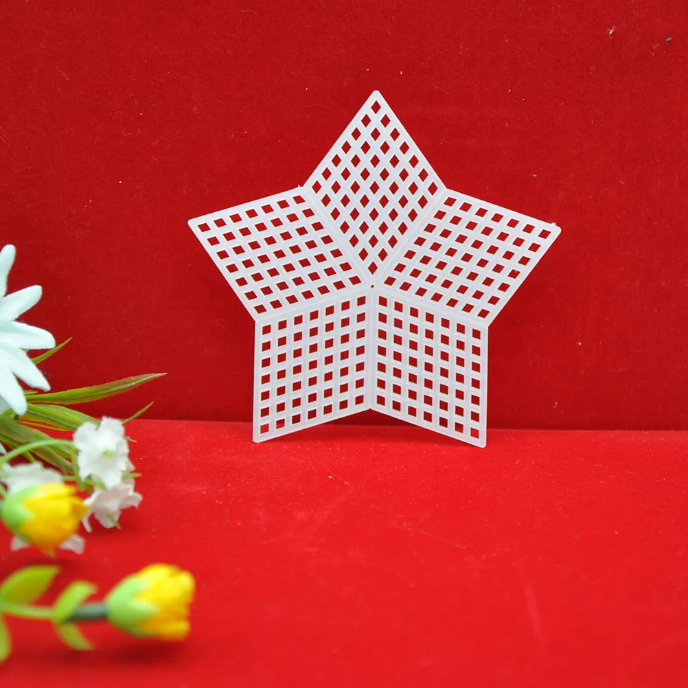 10 Stück Multifunktions-Webpads im Mesh-Design für Anfänger und Enthusiasten, Tasche, Basteltasche, Netzfolie, Kunststoff-Leinwandbögen