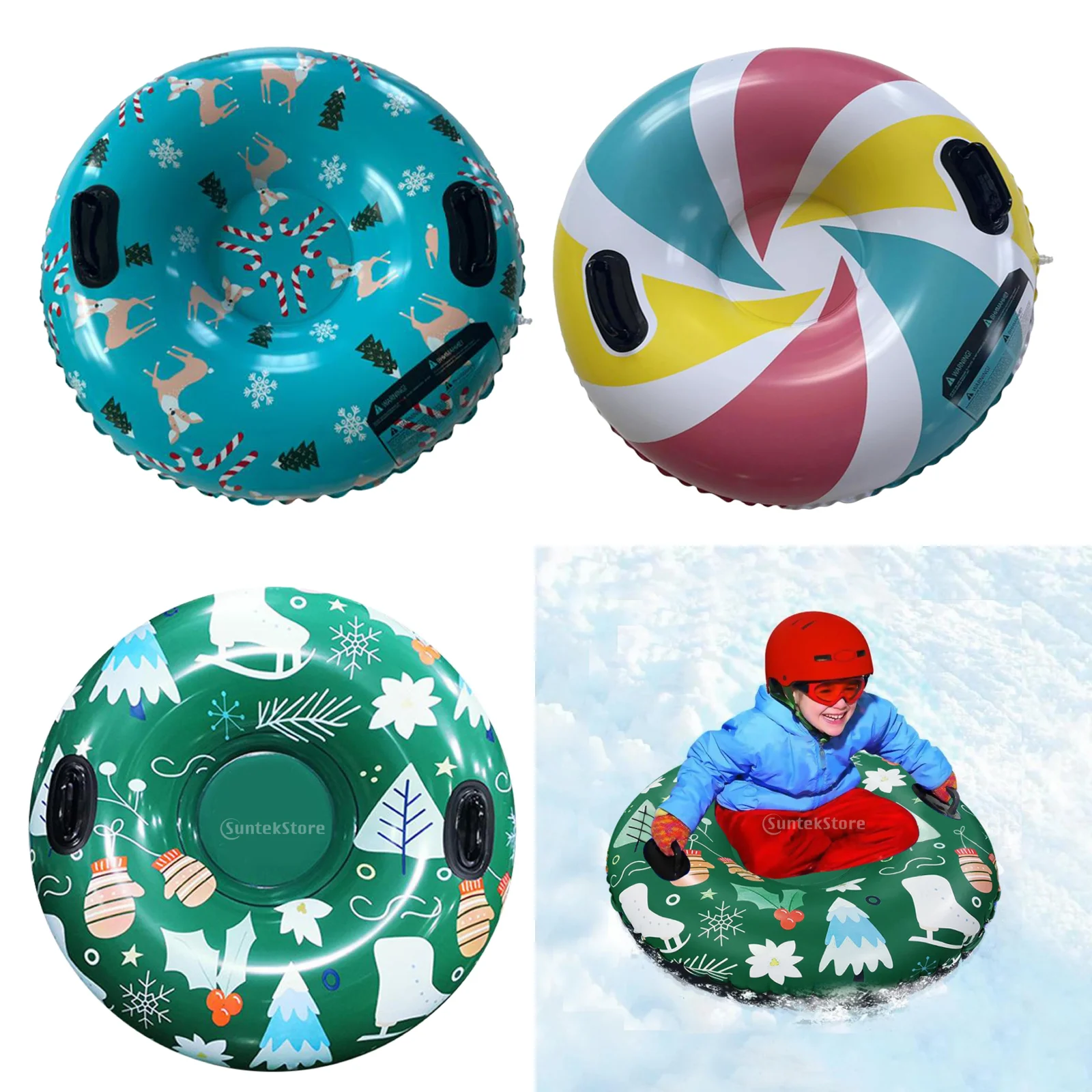 

Надувная Снежная трубка, снежные сани, ручки, сани, круг, шина, утолщенные Зимние виды спорта, надувные лыжные круглые кольца
