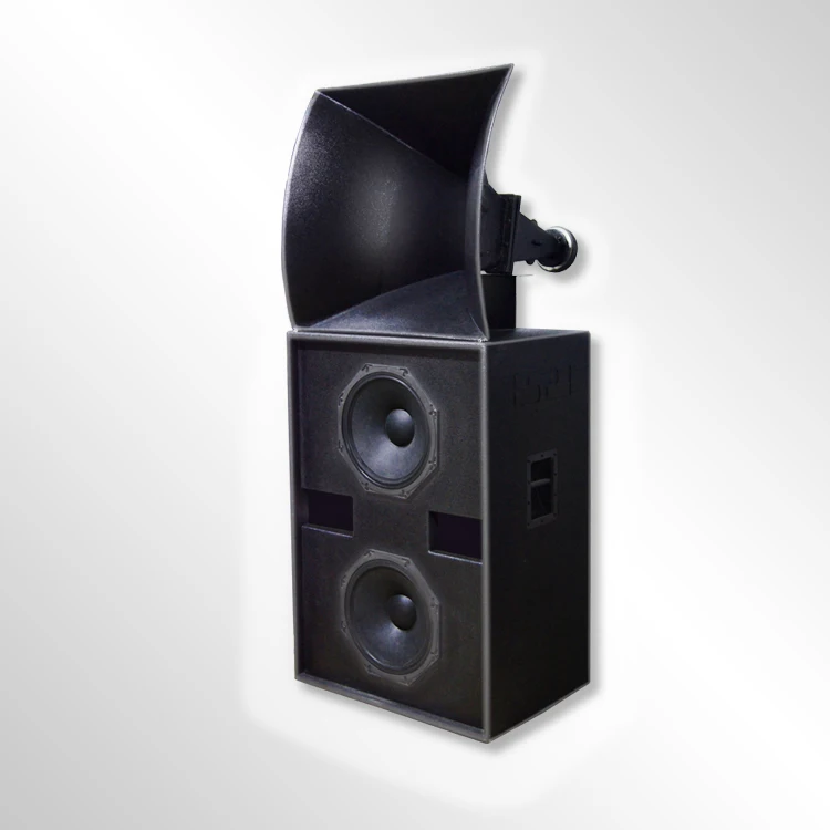 Professional Theater Speaker Cinema Surround Sound System Double 15-inch Large Horns Plywood Black