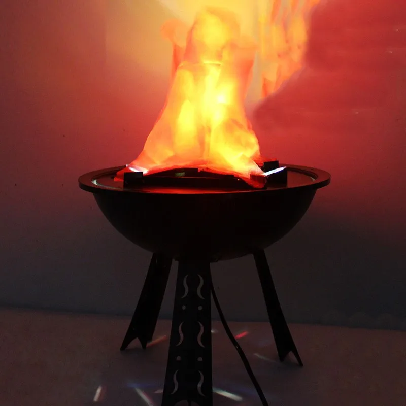 

Halloween decoration electronic LED flame lamp fake fire burning prop haunted house bar store home party decoration lighting