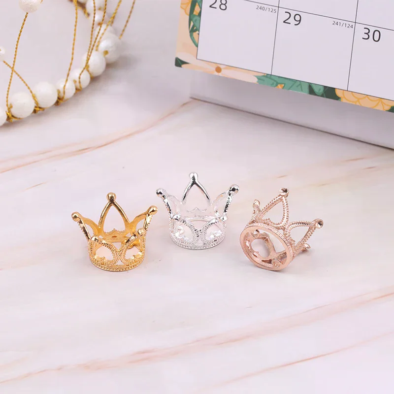 Couvre-chef couronne en métal, 1 pièce, accessoires pour cheveux, accessoires pour maison de poupée 1/6, jouet de jeu pour enfants