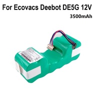 DE55 12V Ni-MH 3500mAh Battery Pack for Ecovacs Deebot DE5G DM88 902 901 610 Robotic Vacuum Cleaner Battery Accessories