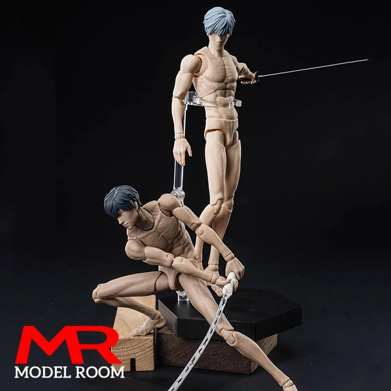 

VTOYS X BMS VB002 VB003 1/12 Male Super Flexible Muscle Joint Body 16.5cm White Yellow Action Figure Articulated Doll Model