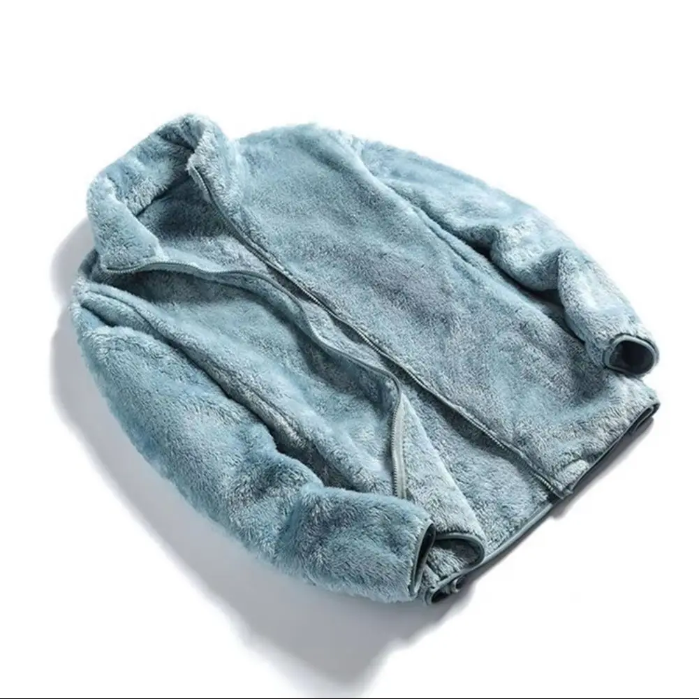 

Высококачественная женская флисовая куртка с длинными рукавами, на молнии, из шерпы, с мягким воротником-стойкой и карманами