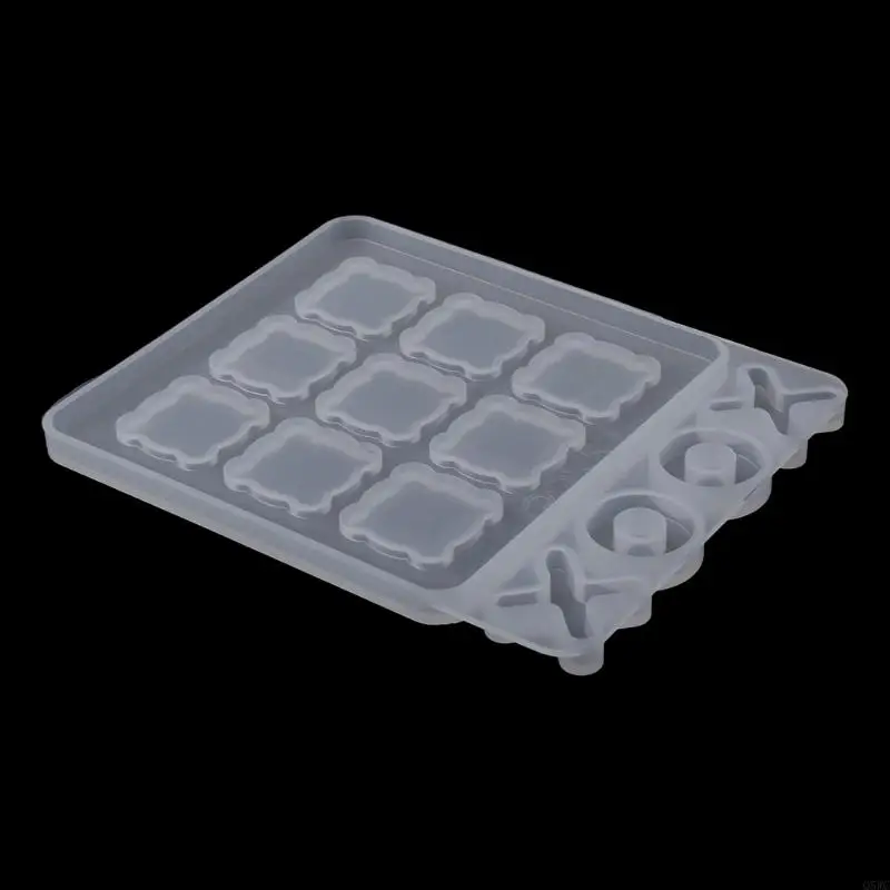 

XO Board Game Molds Resin Casting Molds for DIY Crafts Table Decor Q5WC