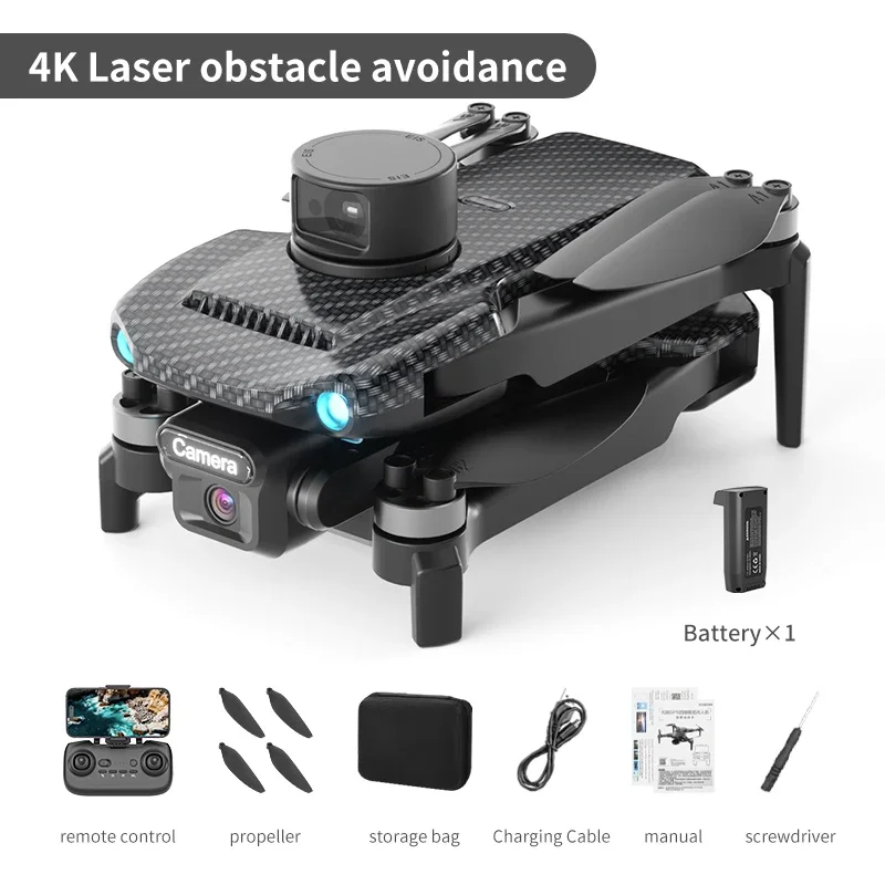 Drone 8K GPS HD Aerial Photography Dual-Camera Omnidirectional Obstacle Avoidance Optical Flow Positioning Drone