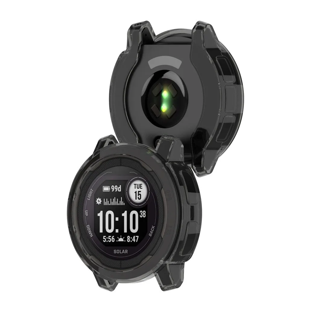 สําหรับ Garmin Instinct 2 2S กรอบฝาครอบเคส TPU โปร่งใสนุ่ม