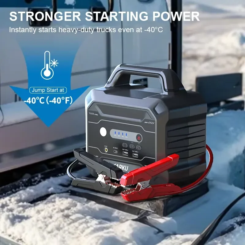 12V 24V Jumpstarter Car Starter 136500mAh Portable Car Power Bank Truck Jump Starter