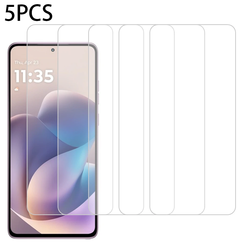 

5 шт. для Motorola Moto G Stylus (2026) 5G, защитная пленка для переднего экрана, 0,3 мм, 2,5D, из закаленного стекла, не полностью покрывает экран - прозрачная