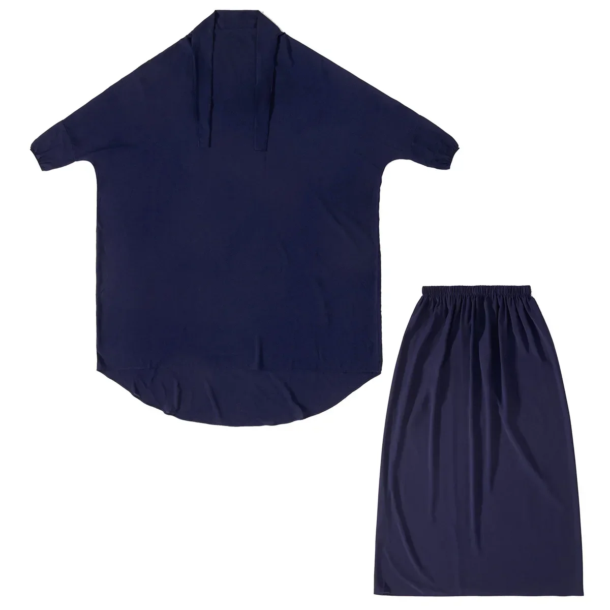 

Комплект из 2 предметов: химар-абайя с капюшоном и юбка-труба для женщин, мусульманская одежда для Рамадана, бурка, джеллаба, одежда для намаза, платье-халат