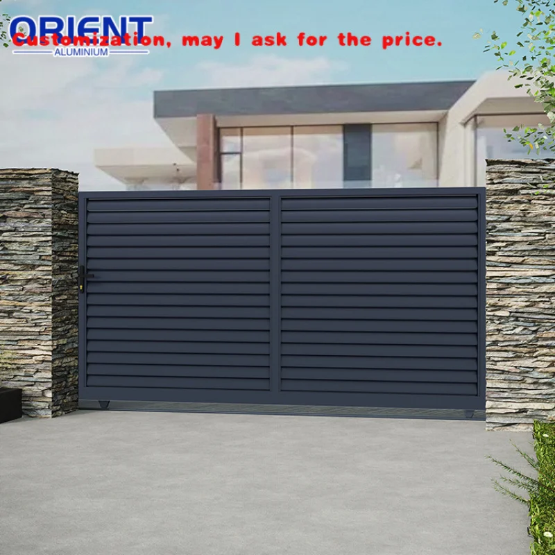 

custom.High End Custom Aluminum Automatic Gate Sliding Swing Secure Access
