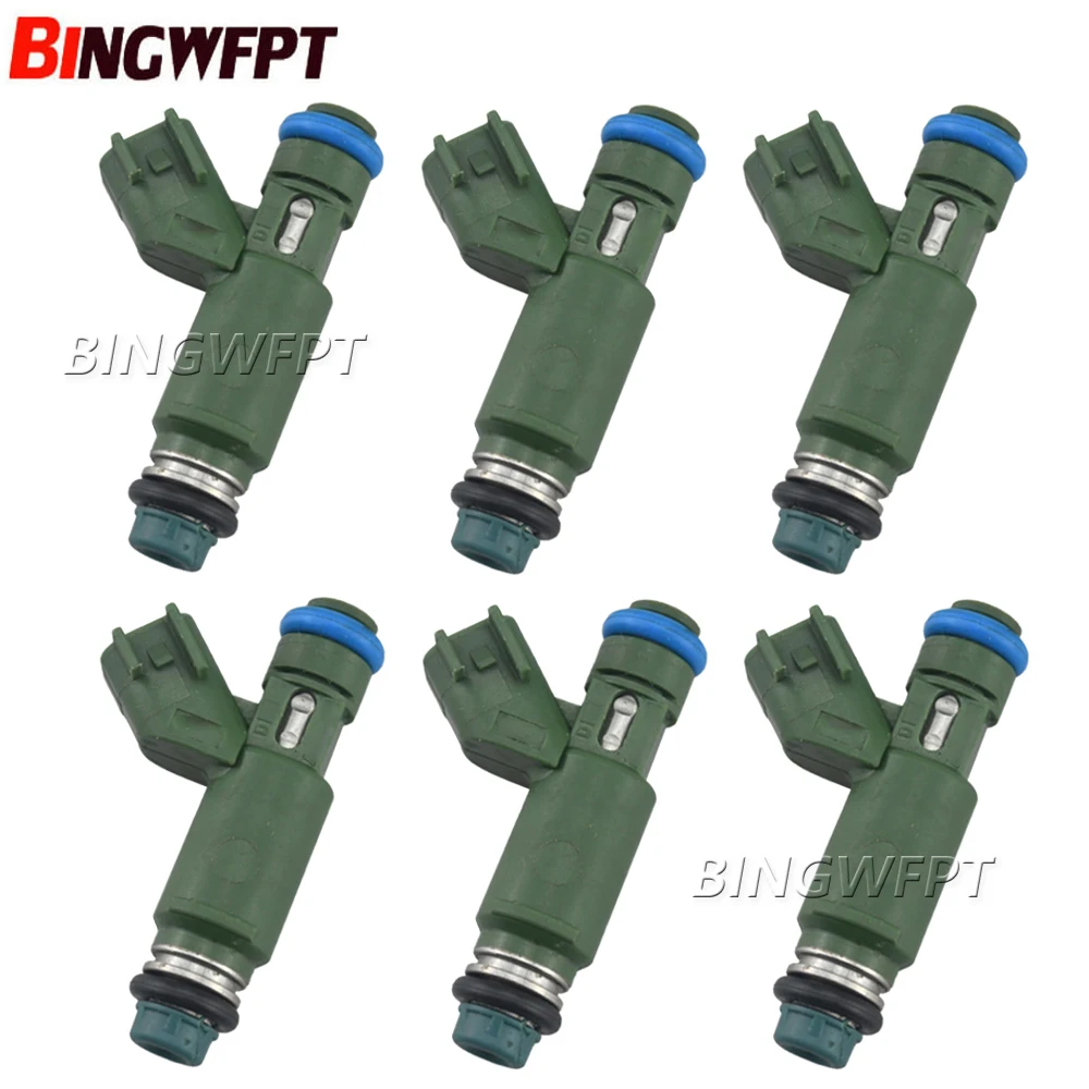 6PCS 1X43-AB 1X43AB Fuel Injectors For Jaguar X-Type 2002 2003 2004 2005 2006 2007 2008