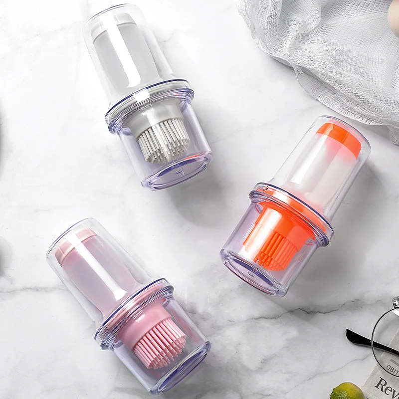 실리콘 바베큐 그릴 오일 병, 바베큐 로스트, 내열성 베이팅 오일, 베이킹 브러시, 커버 도구, 주방