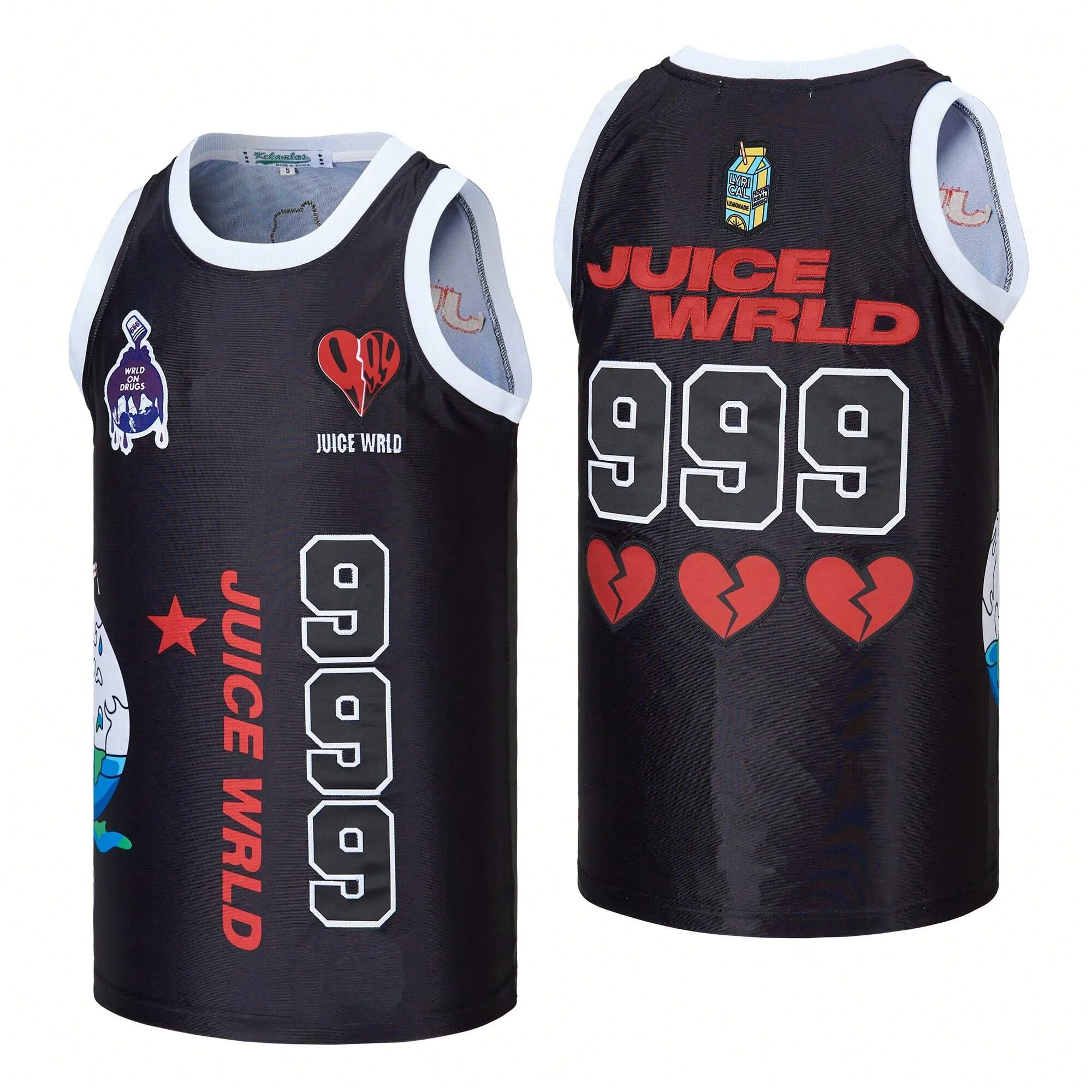 23 Black Basketball Shirt Retro Breathable 3D Digital Sleeveless Basketball Shirt Suitable for Training and Competition