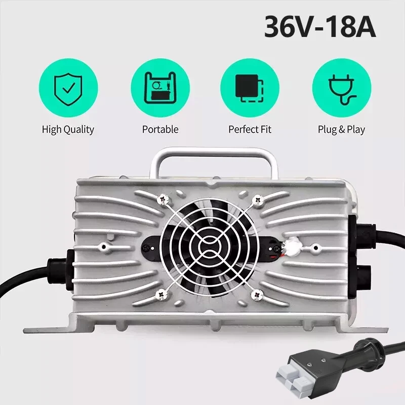 

Lead Acid Battery Charger 36V 18A with SB50 Plug for EZGO Marathon Golf Cart