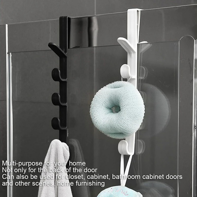 Door Hanger Wall Organizer Hook Bedroom Clothing Hook Holder Coat Hat Bag Rack Bathroom Kitchen Home Storage Organization