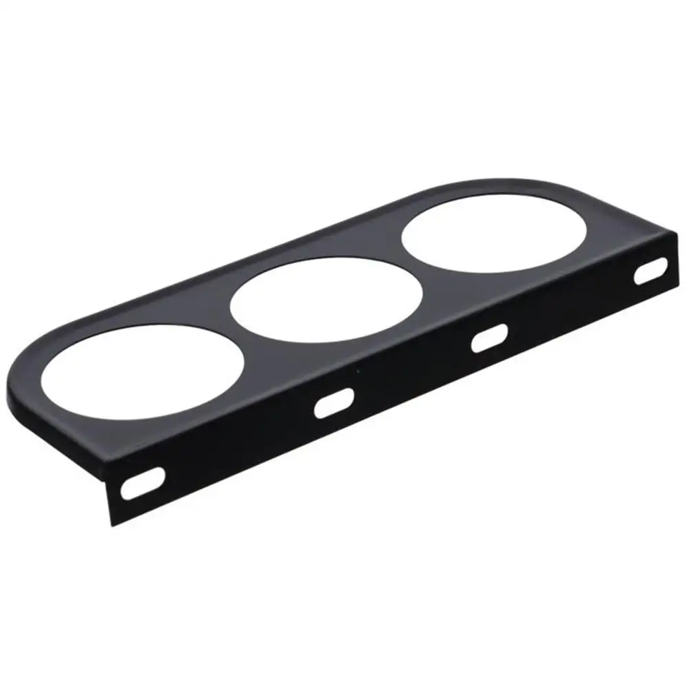 7.44 * 3 * 0.66 بوصة 52 مللي متر/2in 3 فتحات 3 فتحات مقياس أسود جبل حامل لوحة القيادة المعدنية متر حامل معدني مقياس الشاحن التربيني