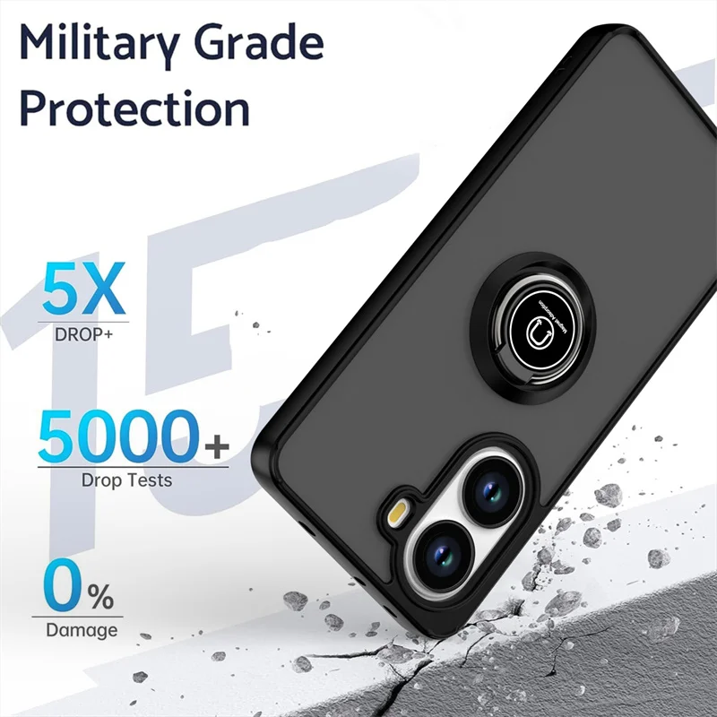 حافظة Poco X7 Pro 5G غطاء مدرع شفاف لهاتف Xiaomi Poko Poxo Pocco Little X 7 Pro X7Pro حامل حلقة مغناطيسي للسيارة Coque