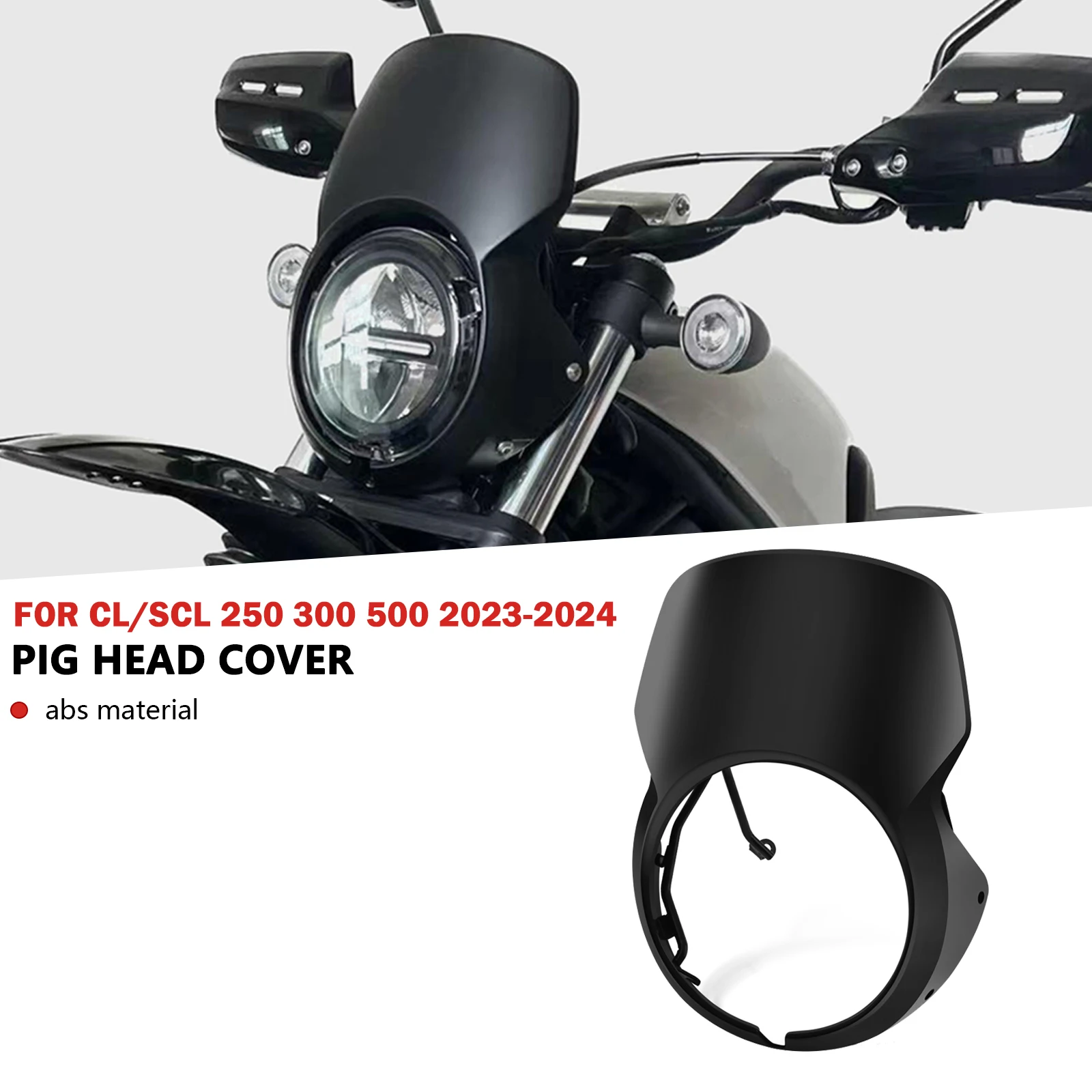 

Передняя головка мотоцикла, лобовое стекло, крышка фары, лобовое стекло Fairin CL500 CL300 CL250 2024 2023 CL SCL 250 300 500