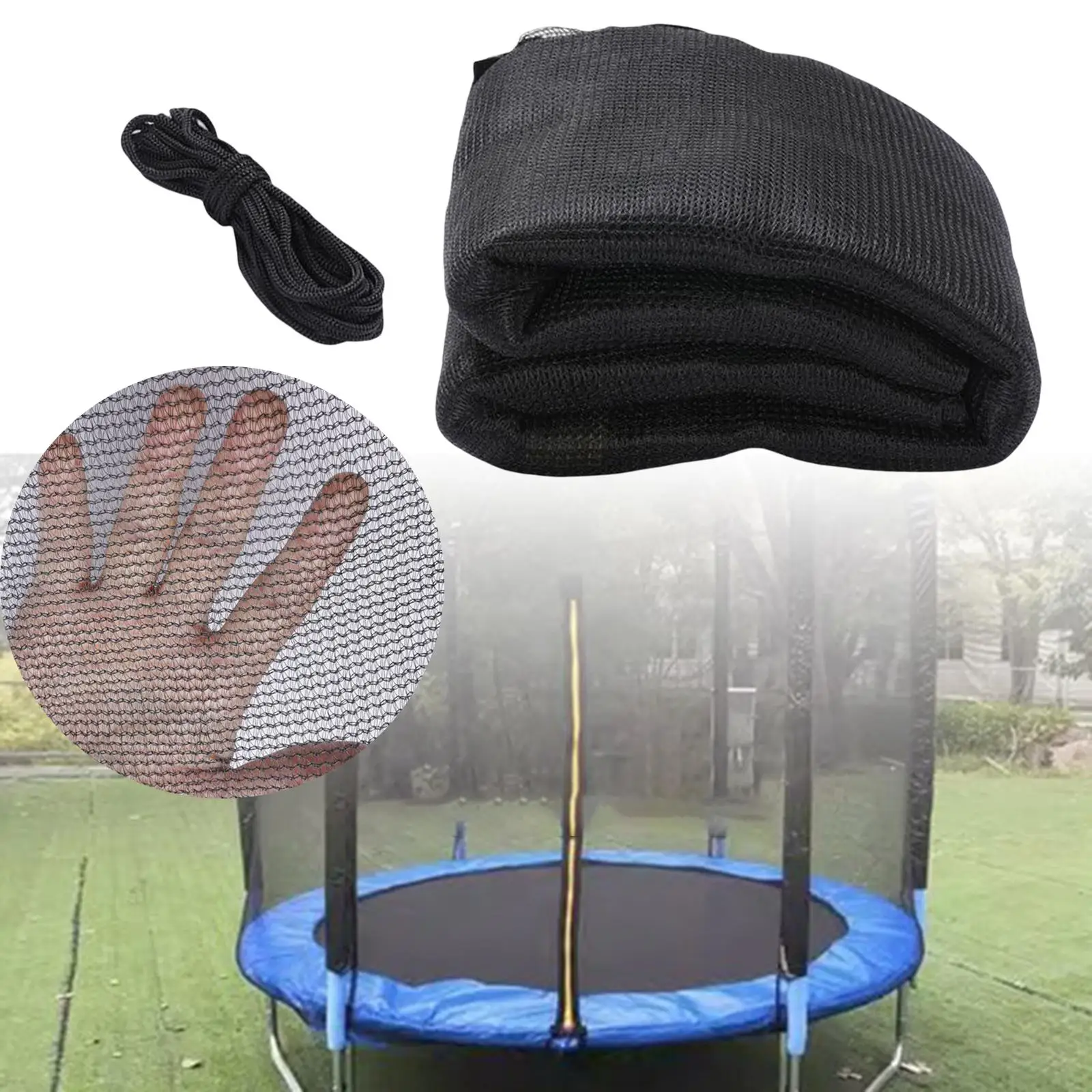 

Trampoline Replacement Net Enclosure Net Protection Weather Resistant