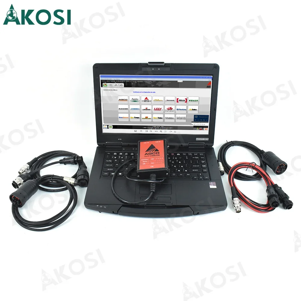 CF54 Laptop+For AGCO CANUSB EDT Interface OEM For Massey Ferguson Fendt AGCO Tractor for AGCO EDT Electronic Diagnostic Tool