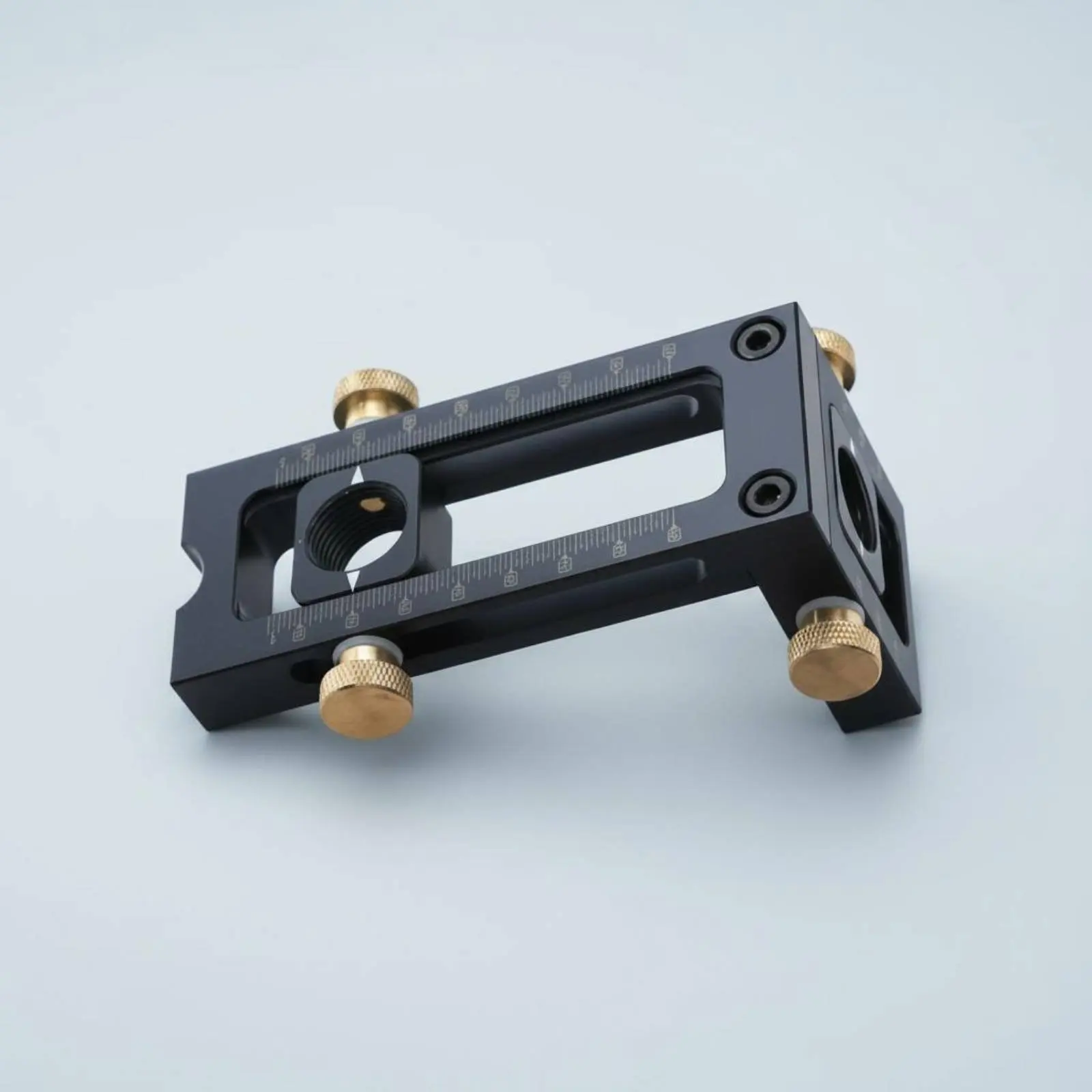 Hole Positioning Jig Adjustable Wood Drilling Guide Dowel Drilling Template Aluminum Alloy Tool Accessory for Furniture Making view 3