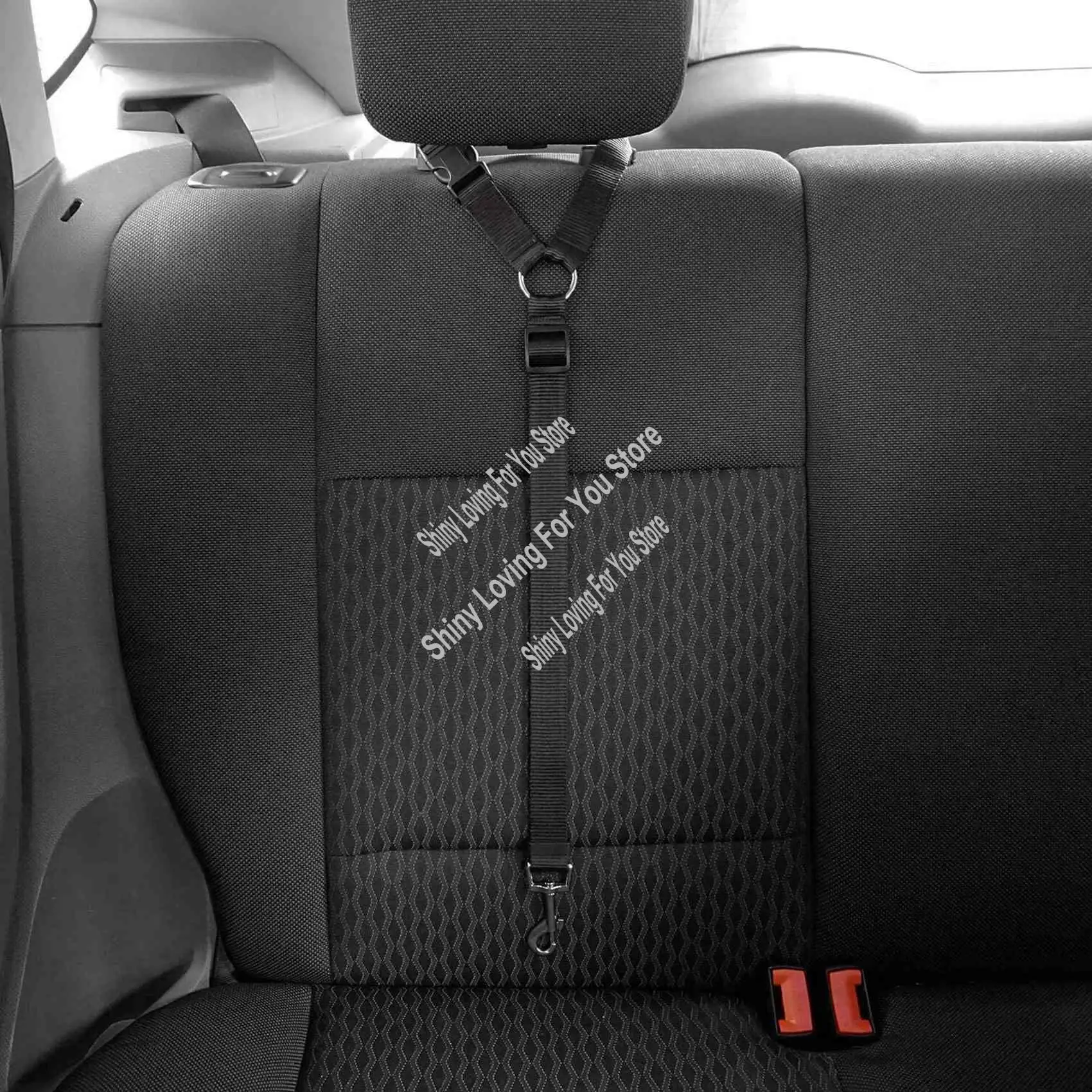 HIM-Dog Cat Pet Safety قابل للتعديل مقعد السيارة حزام لربط الحيوانات الأليفة المقود السفر كليب حزام الرصاص