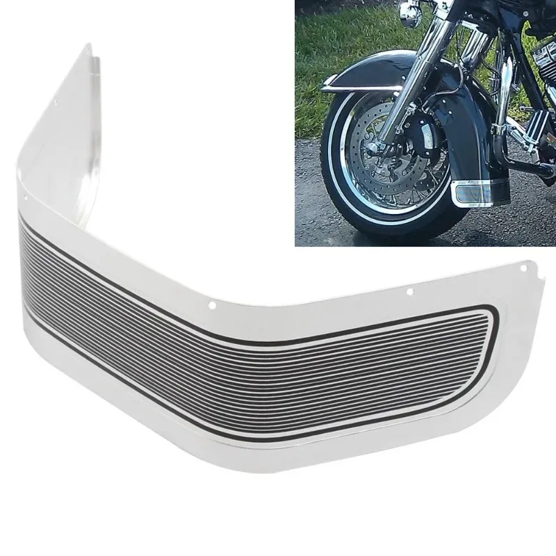 غطاء حماية للتنورة الأمامية للدراجة النارية من الألومنيوم للتجول على الطريق King Electra Glide FLHR FLHX 1980-2013 #3