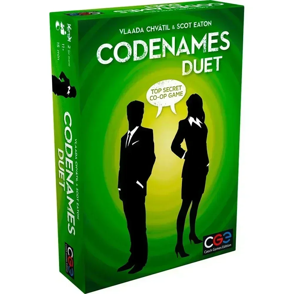 Czech Games Codenames Duet The Two Player Word Deduction Card Game  Deep Undercover 2.0 Pictures Standard