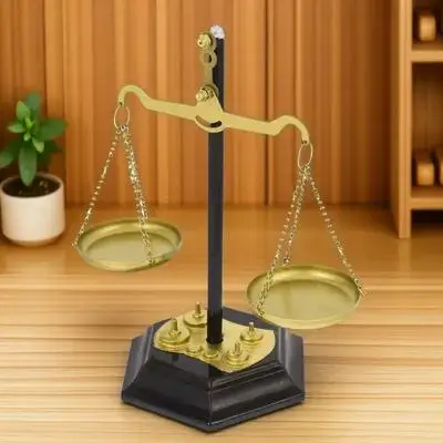 Metal Balance Scale Table Decoration Libra Inspired Design Artwork Metal Material Home Office Decor